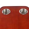 YIYIBYUS Boat Table, Boat Table Leg Set Pedestal Table Marine Table 4 Built-in Cup Holders 24" x 15" Large Removable Table for Caravan RV Marine Boat view 3