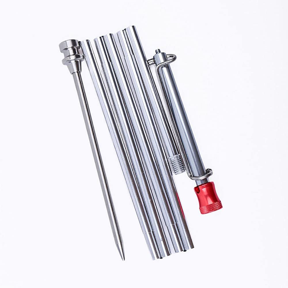 ShineTrip Outdoor Aluminum Camping Light Stand Portable Mini Fishing Light Hook