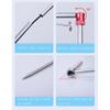ShineTrip Outdoor Aluminum Camping Light Stand Portable Mini Fishing Light Hook view 3