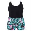 Moggemol Girls Gymnastics Leotards with Shorts Racer Back Hollow Ballet Dance Unitard Biketards Outfits Black Lily 4 Years view 4