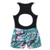 Moggemol Girls Gymnastics Leotards with Shorts Racer Back Hollow Ballet Dance Unitard Biketards Outfits Black Lily 6 Years view 3