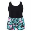 Nikiikoo Girls Gymnastics Leotards Racer Back Hollow Shorts Jumpsuit Bodysuit Ballet Dance Unitard Biketards Black Lily 6 Years view 4