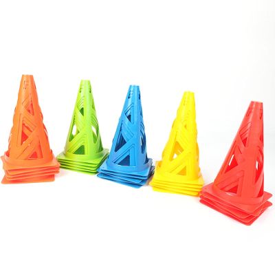 Agility Training Cone Colored Plastic Sports Cones, Exercise Children's Agility, Sensory Training Equipment, 20 Pieces of Obstacle Cone Agility Cone