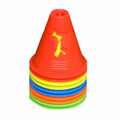Agility Training Cone Plastic Traffic Cones, Used for Children's Football, Pulley, Basketball, Agility Marker Cones (Color : Style1, Size : 10pcs)