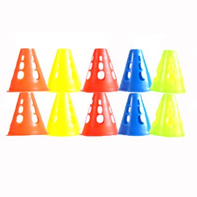 Agility Training Cone Colored Plastic Sports Cones, Children's Football, Basketball, Pulley, Biking Mark Cone Obstacle Cone (Color : Style1, Size : 10pcs)