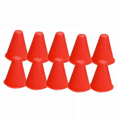 Agility Training Cone Children's Plastic Sports Agility Cone, Indoor and Outdoor Sports Marker Cones, Football, Roller Skating, Biking Obstacle Cone (Color : Red)
