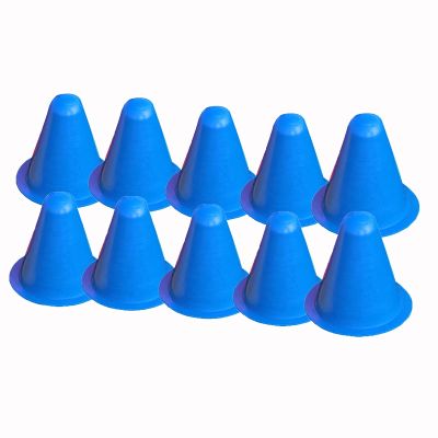 Agility Training Cone Children's Plastic Sports Agility Cone, Indoor and Outdoor Sports Marker Cones, Football, Roller Skating, Biking Obstacle Cone (Color : Blue)