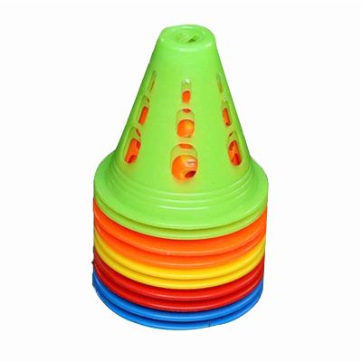 Agility Training Cone 3" Plastic Traffic Movement Cone Obstacle Cone, for Children's Football, Skating, Basketball, Indoor and Outdoor Games (Size : 10pcs)