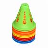 Agility Training Cone 3" Plastic Traffic Movement Cone Obstacle Cone, for Children's Football, Skating, Basketball, Indoor and Outdoor Games (Size : 10pcs) view 1