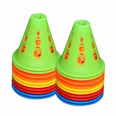 Agility Training Cone Football Agility Traffic Training Cone, Used for Children's Football, Basketball, Parent-Child Activity Marker Cones, 20 Pieces (Color : Style1, Size : 20pcs)