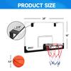 GSE Games & Sports Expert Large Basketball Hoop with Ball & Pump, 24" x 16" Wall-Mounted Hoop Set, Over-The-Door Basketball Hoop with Complete Accessories for Home & Office view 2