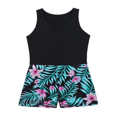 Nikiikoo Girls Gymnastics Leotards Racer Back Hollow Shorts Jumpsuit Bodysuit Ballet Dance Unitard Biketards Black Lily 4 Years