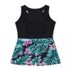 Nikiikoo Girls Gymnastics Leotards Racer Back Hollow Shorts Jumpsuit Bodysuit Ballet Dance Unitard Biketards Black Lily 4 Years view 2