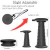 ALEVMOOM Upgraded 20.4" Portable Collapsible Folding Stool with Cushion Retractable Telescoping Stool for Adults Sturdy Capacity 550lbs Camping Chair for Outdoor Hiking Garden BBQ with Bag view 3