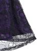 Women's Sleeveless Punk Dresses Camisole Skull Print Lace Swing Dress Halloween Spaghetti Strap Steampunk Dress Goth Clothes Purple view 4