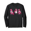 gnomes Breast Cancer Awareness Pink Ribbon women girls Long Sleeve T-Shirt view 1