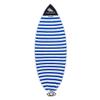 Tidal Wake TAG-IT 52" Pointed Nose Surf & Wake Board Sock - Soft Wakesurf/Wakeboard Bag with Built-in Name Tab, Customizable Wake Surfboard/Wakeboard Cover Protects Your Board -Blue & White view 1