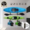 Tahikem 4 Pcs Kayak Rack Wall Mount, Canoe Hanger Hooks, Kayak Storage Hook, Garage Hanger Ladder Brackets, for Hanging Outdoor Beach Folding Chair Bicycle Surfboard Snowboard Paddle Board - Black view 3