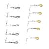Fishing Spinner Blades Spinnerbait Smooth Nickel Spoons Rigs Fishing Spoons Lures Beetle Spins Pan Fish Bass Fishing Lures Accessories (Water Drop - 10pcs) view 1