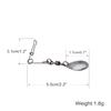 Fishing Spinner Blades Spinnerbait Smooth Nickel Spoons Rigs Fishing Spoons Lures Beetle Spins Pan Fish Bass Fishing Lures Accessories (Water Drop - 10pcs) view 2