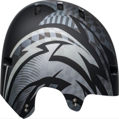 BELL Local Adult BMX Bike Helmet - Psycho Matte Black/Gray (2023), Small (51-55 cm)