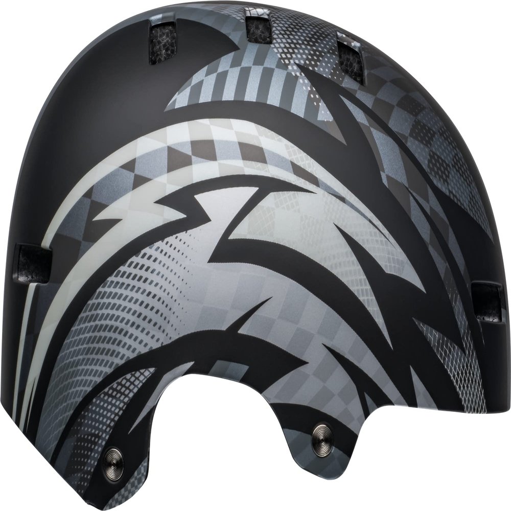 BELL Local Adult BMX Bike Helmet - Psycho Matte Black/Gray (2023), Small (51-55 cm)