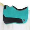 CHALLENGER Horse 30" x 30" Western Contoured Wool Felt Close Contact Saddle Pad Teal 39121TL1 view 3