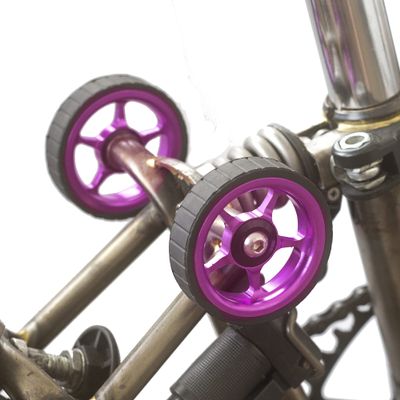 LONDON CRAFTWORK Wide Easy Wheels For BROMPTON ver 2.0 in PINK
