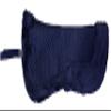 Equitem Faux Fur Trim Half Pad for Pony English Riding Saddle Correction (Navy Blue) view 1