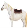 CHALLENGER Horse 32" x 30" Western Contoured Wool Felt Therapeutic Saddle Pad Brown 39218BR view 2