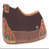 CHALLENGER Horse 32" x 30" Western Contoured Wool Felt Therapeutic Saddle Pad Brown 39218BR view 4