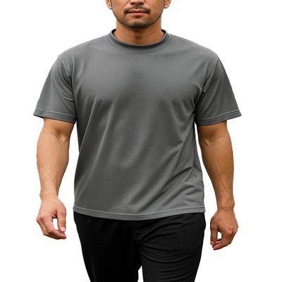 Akwa Mens Mock Turtleneck T-Shirt Lightweight Moisture Wicking Short Sleeve Golf Work Layering Shirt Breathable Made in USA