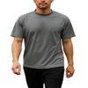 Akwa Mens Mock Turtleneck T-Shirt Lightweight Moisture Wicking Short Sleeve Golf Work Layering Shirt Breathable Made in USA view 1