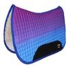 CHALLENGER Horse Western 28"x30" Quilted Barrel Contoured Fur Padded Saddle Pad Ombre 39221 view 1