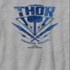 Marvel Universe Thor Hammer Stamp Boy's Crew Tee, Athletic Heather, Large view 2