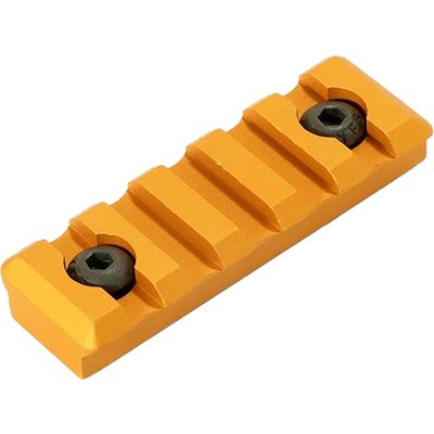 Timber Creek Outdoors 5 Slot Picatinny Accessory Rail - Single Rail (Orange Anodized)