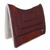 CHALLENGER Horse 28"x30" Western Contoured Faux Fur Padded Saddle Pad Brown 39143BR