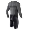 Synergy Men's Trisuit - Pro Thermal Long Sleeve Cycling Skinsuit (Medium, Gunmetal) view 2