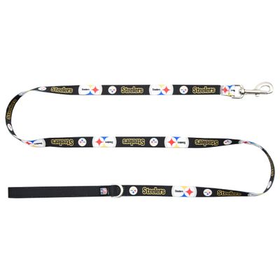Littlearth NFL Pittsburgh Steelers Pet Premium Lead, Team Color, Inch