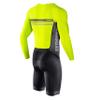 Synergy Men's Trisuit - Pro Thermal Long Sleeve Cycling Skinsuit (XX-Large, Neon Lime/Steel) view 2