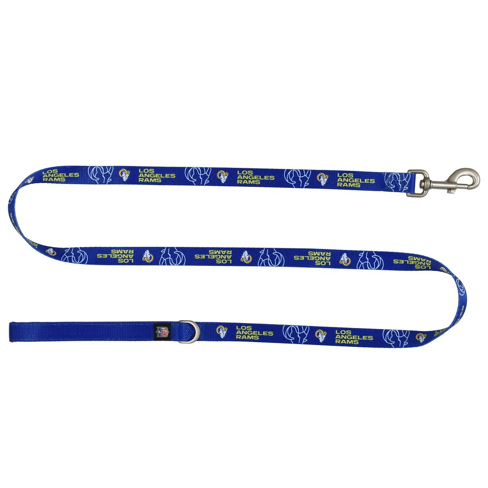 Littlearth NFL Los Angeles Rams Pet Premium Lead, Team Color, 3Q