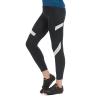 Santic Women's Bike Pants 4D Padded Cycling Tights High Waisted Bicycle Trousers with Pockets Biking Apparel UPF 50+ A-Black view 2