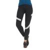 Santic Women's Bike Pants 4D Padded Cycling Tights High Waisted Bicycle Trousers with Pockets Biking Apparel UPF 50+ A-Black view 3