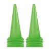 Agility Training Cone Green Triangular Plastic Football Cone, Suitable for Basketball, Roller Skating, Agile Marking Cones, 10 Pieces of Sensory Integration Training Equipment (Size : 21x48cm) view 1