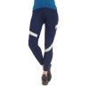 Santic Women's Bike Pants 4D Padded Cycling Tights High Waisted Bicycle Trousers with Pockets Biking Apparel UPF 50+ A-Blue view 3