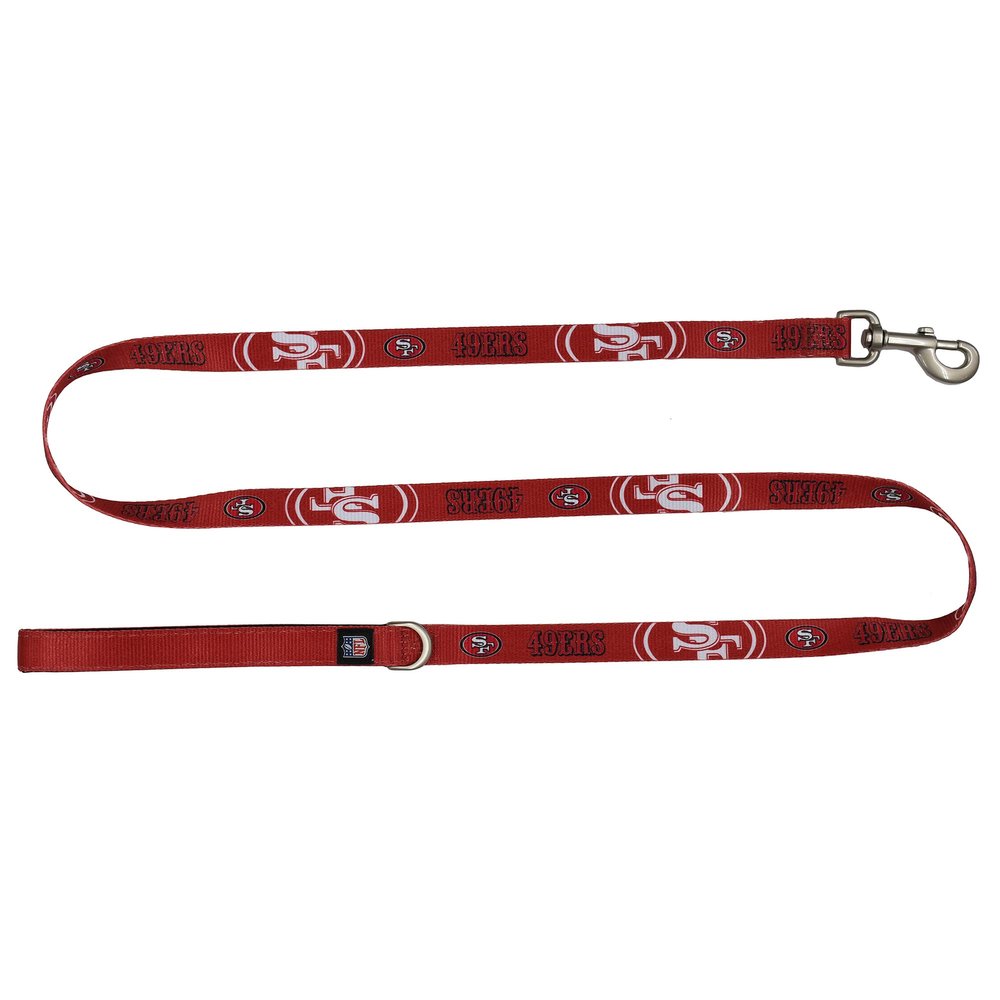 Littlearth NFL San Francisco 49ers Pet Premium Lead, Team Color, 3Q