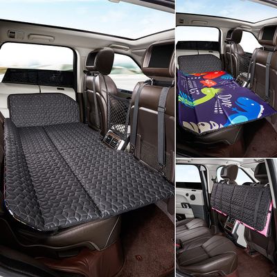ABE Non-Inflatable Car Mattress,Double-Sided Folding Car Bed Mattress SUV,Portable SUV Mattress,Camping Mattress Back Seat,Back Seat Extender for Dogs(Dinosaur World)