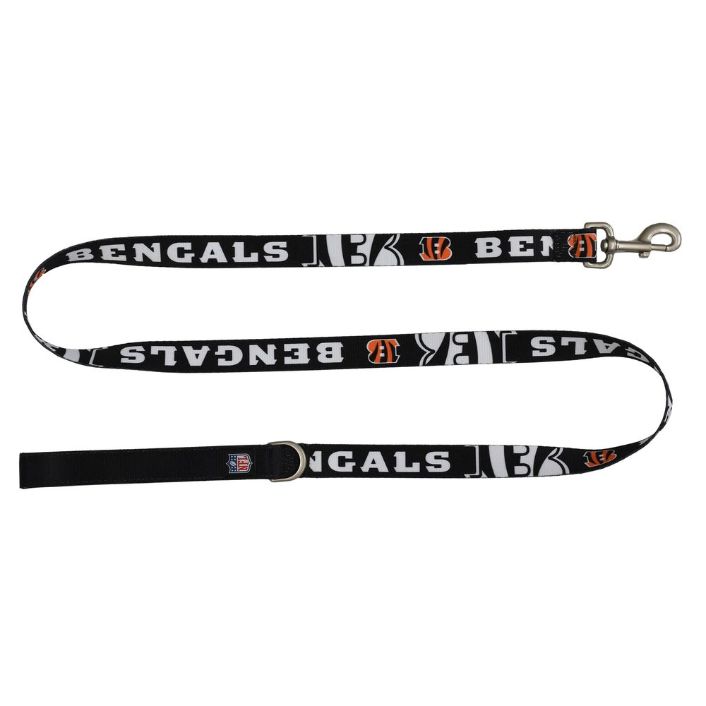 Littlearth NFL Cincinnati Bengals Pet Premium Lead, Team Color, 3Q