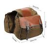 Bicycle Accessories 30L Bicycle Carrier Bag Rear Rack Trunk Bike Luggage Back Seat Two Double Bags Outdoor Cycling Saddle Storage Bike Parts (Color : Khaki) view 2