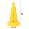 Agility Training Cone Plastic Sports Agility Cone Kit, 50cm Children's Football Training Marker Cone, Obstacle Training Equipment, 5 Pieces view 2
